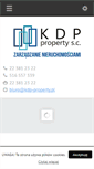 Mobile Screenshot of kdp-property.pl